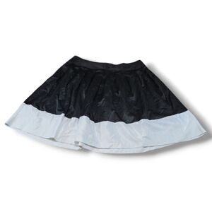 Ashley Stewart Skirt Size 14 W34"in Waist A-Line Skirt Pleated Skirt Satin Skirt